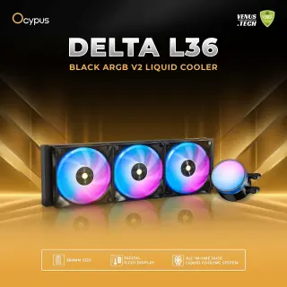 Ocypus Delta L36 Black ARGB V2 Liquid Cooler