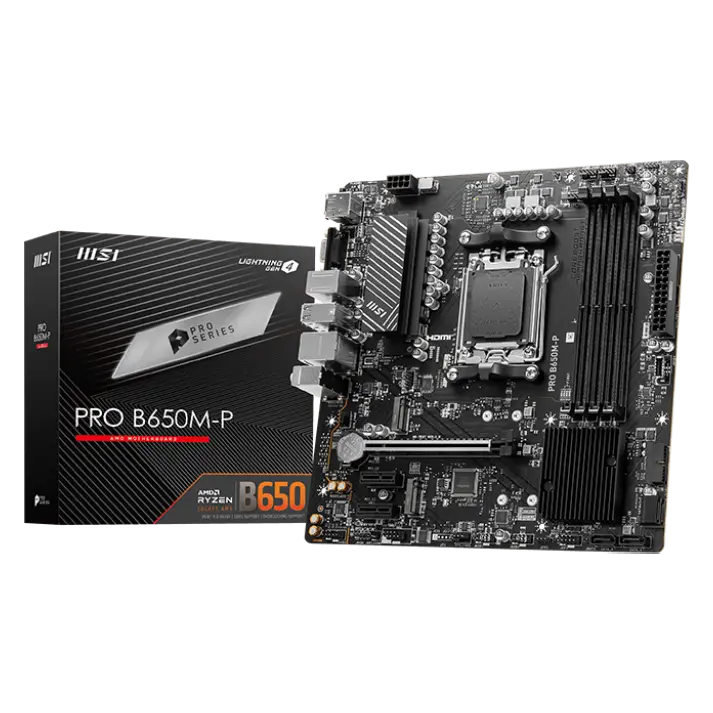 MSI PRO B650M-P AMD AM5 DDR5 Motherboard