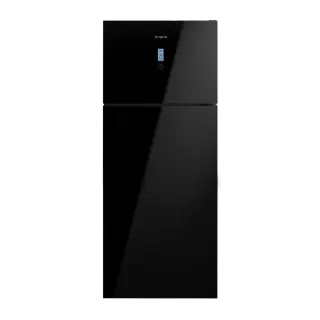 NARDI 525L Double Door No Frost Refrigerator -Black Glass- NRD730ABG