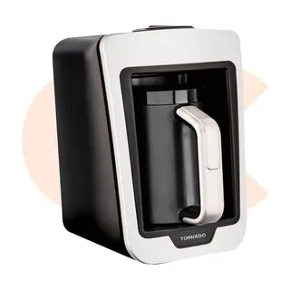 Best-Selling TORNADO Automatic Turkish Coffee Maker ,White x Black Color-TCME-100 W | Available Now at EHAB Center Home Appliances
