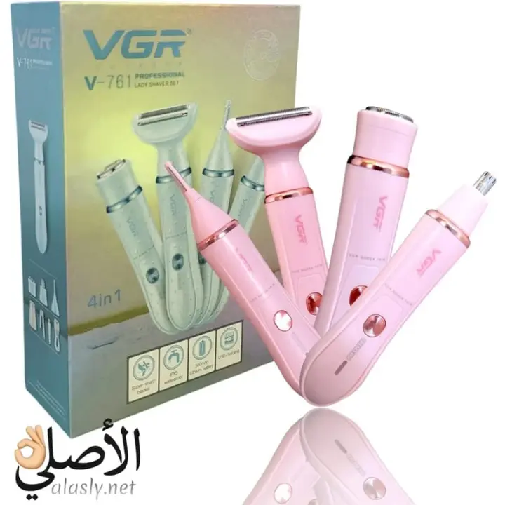 ماكينة إزالة شعر 4 في 1 متعددة الاستخدام VGR V-761 للنساء مقاومة للماء, فى جى آر