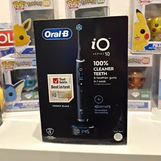 Oral-B iO Series 10 Elektrische Zahnbürste Schwarz mit Reiseetui Neu