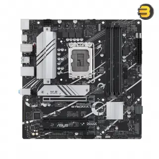 Asus PRIME B760M-A D4-CSM, PCIe 4.0, 2x M.2 slots, Realtek 2.5Gb Ethernet, DisplayPort, Dual HDMI, SATA 6 Gbps, rear USB 3.2 Gen 2, front USB 3.2 Gen 1 Type-C, Aura Sync - PRIME B760M-A D4-CSM